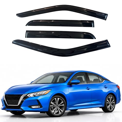 Image of IG Window Visors Fit for 2020-2025 Nissan Sentra, Out-Channel Rain Guards Vent Wind Deflectors 4PC, Car Accessories for 20-25 Sentra