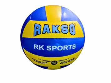 RAKSO AK-47 Spot Volleyball, Size 4, Rubber, Multicolour