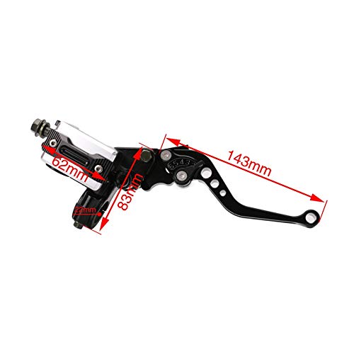 PACEWALKER Universal Motorcycle 7/8" 22mm Handlebar Brake Master Cylinder Clutch Lever CNC Left & Right Set for Honda Kawasaki Suzuki Yamaha Blue by PACEWALKER - Image 6