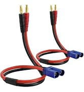 WOODGUILIN EC5 To 4mm Banana Plug Adapter Cable - 12AWG, 30cm, For RC Battery Charging (2 Pack) - View #7