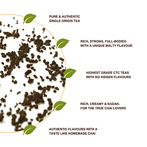 Image of PREMIER'S Kadak Chai Carton Pack 500g (CTC Leaf Tea 500 gms, Strong and Robust Chai, Traditional Indian, 250 Cups)