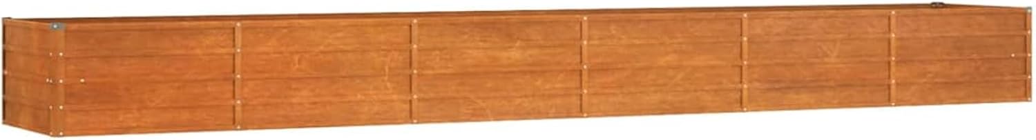 Raised Bed Rusty 480 x 80 x 45 cm Corten Steel Raised Bed Kit Raised Bed Metal Composter Garden