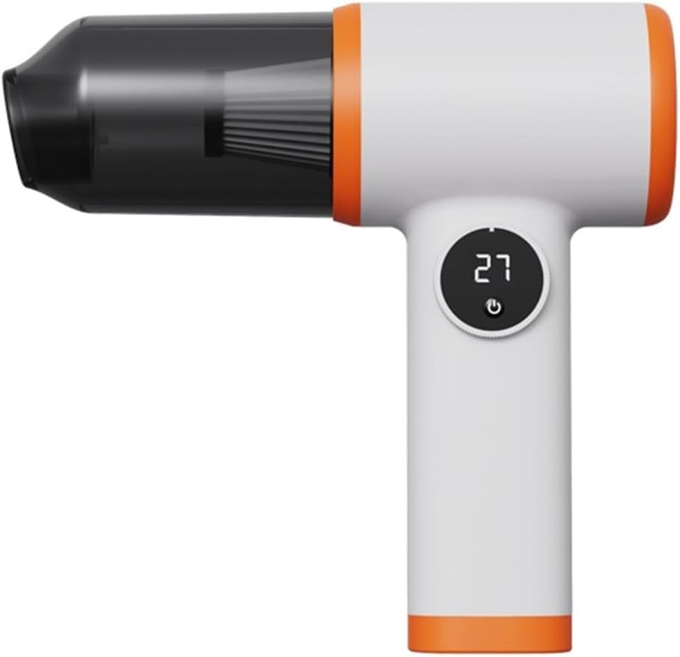 Mini Vacuum, Handheld Car Wireless Vacuum Cleaner Washing Blowing Dual-use Household Strong Suction Portable Charging Vacuum Cleaner,for Drivers and Office Workers(White)