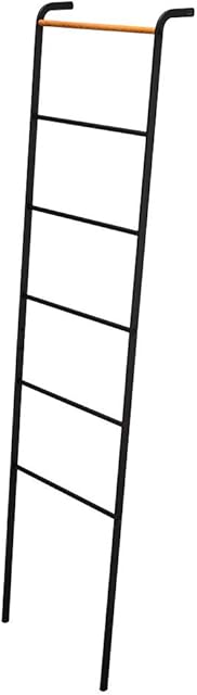 YAMAZAKI Clothes Ladder, Steel, Black, One Size