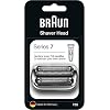 Braun Series 7 Elektrorasierer Scherkopf, ORIGINAL Ersatzscherteil vom Hersteller passend für Braun Herren Rasierer Series 7 der neuen Generation, 73S, Silber, 1er Pack