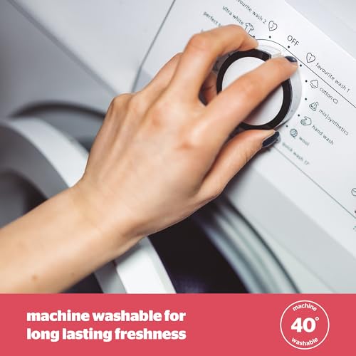 Silentnight Squishy Pillow -Soft Comfortable Pillow with Velvet Touch Cover and Fluffy Fibres - Machine Washable and Hypoallergenic - Pack of 1 - Image 5