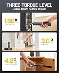 Fanttik NEX S1 Pro Cordless Screwdriver Kit, Powerful Screwdriver Set with 16 Bits, 3 Gears Torque, Max 6N.m, 2000mAh Battery, LED Light, Repair Tool for Furniture/Desktop Computer