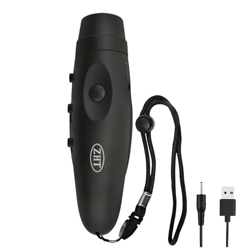 ZHT Electronic Whistles for Referees with USB Charging, 3 Tone High Volume Emergency Whistle for Coaches Teacher, Outdoor Safety Whistles with Lanyard- Black Color