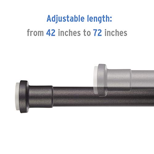 image for AmazerBath Tension Shower Curtain Rod, 42-72 Inches Rust-Resistance Sh