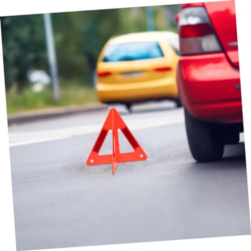ABOOFAN 2ensembles Lot Kits Triangle Avertissement Réfléchissant Sécurité Routière Pour Voiture Panneau Avertissement Léger Et Robuste Cas De Panne Ou Assistance Sur Route – vue 4
