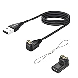 aceyoon 1M Ladekabel für Garmin Fenix 7 6 5 4 3, USB A Winkel Ladegerät für Garmin ForeAthlete 245 745 935 945, Approach S10 S12 S60 S62（1PCS+ADAPTER）