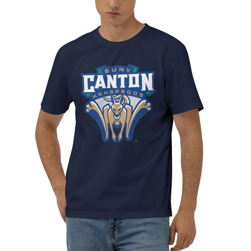 Suny College of Technology At Canton T-Shirt Men's Classic Basic Homecoming Basic Spring Short Sleeve Tops Navy Blue