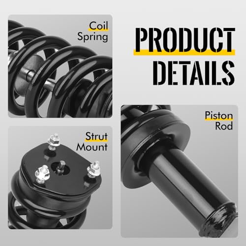 KUSATEC 171111x2 Front Pair Complete Struts Shock Absorber fit for Dodge Ram 1500 2006 2007 2008 4WD, Left/Right Struts with Coil Spring Assemblies by KUSATEC - Image 3