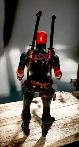 Image of 18cm Dead Pool Action Figure with 4 Accessories Movable Arm & Leg Joints Super Hero Ideal Collectible Gift Figurine for Fans