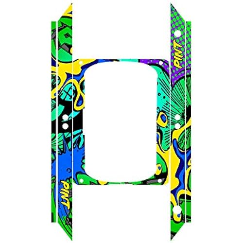 Graphics for OneWheel Pint, Zany Green Design, Rail Decals only, Earth SURF Designs by Senge Graphics Inc.