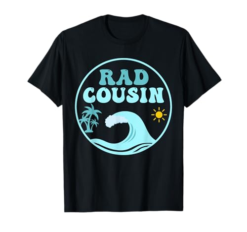 Emparejamiento familiar de surf de Rad Cousin The Big One para su primer cumpleaños Camiseta