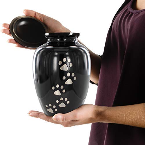 Trupoint Memorials Pet Urn For Dogs And Cats Ashes - A Loving Resting Place For Your Special Pet, Cat And Dog Urns For Ashes, Pet Cremation Urns - Black, Large Pets Up To 122 Lbs #TOP6