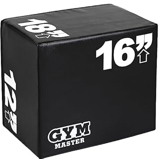GYM MASTER High Density Foam Plyo Jump Boxes - 12" x 16" x 18"