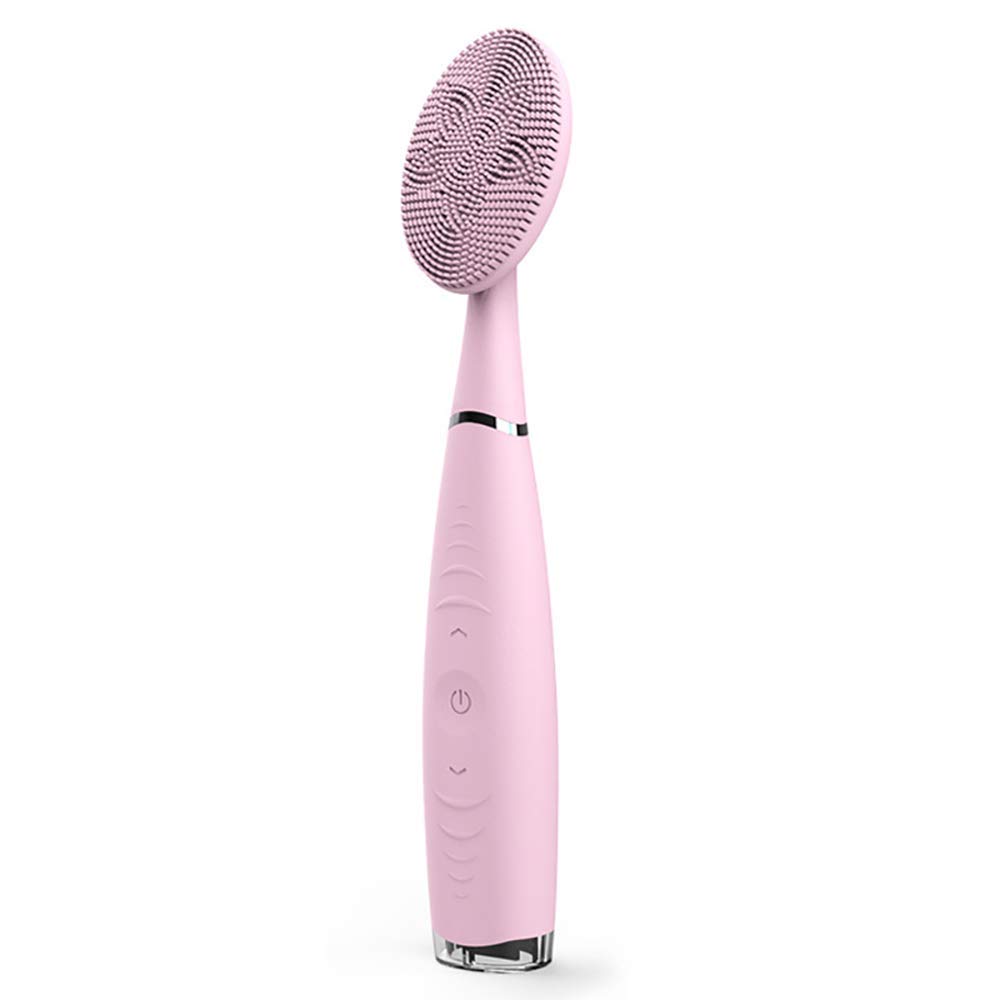 Brosse de nettoyage en silicone pour le visage MU portable et Rose