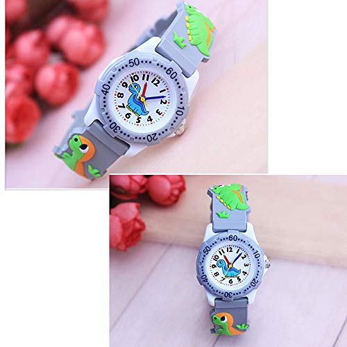 3D Cartoon Kid Watch for Little Kids Boys Girls,Waterproof Silicone Wristwatch Toddler Analog Watch - Thumbnail 2