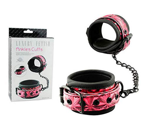 Algemas para Tornozelos em Couro e Vinyl - Ankles Cuffs Pyramid Pattern