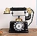 HoneyCare Large Creative Retro Decorative Phone Model, Vintage Rotary Telephone Decor Statue Artist Antique Phone Figurine Cafe bar Window Decor Model for Home Desk Decoration (7.48x6.3x3.94)