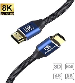 6.6ft 8K HDMI Cable, HDMI 2.1 Cable, 48Gbps Transfer Speed, Ultra High Speed