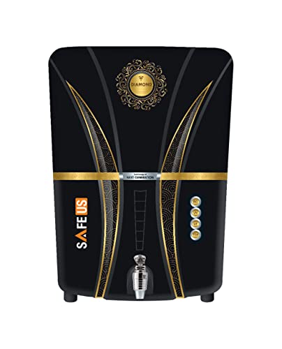 Balaji Appliances Diamond RO+UV+UF+Cu+ALK Technology Electric Water Purifier with Metallic Sheet for Home - 12 liters
