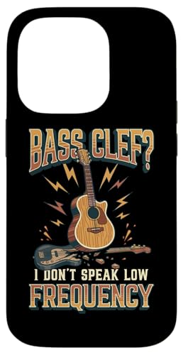 I Don't Speak Low Frequency Funny �A�R�[�X�e�B�b�N�M�^�[ �X�}�z�P�[�X iPhone 14 Pro �p