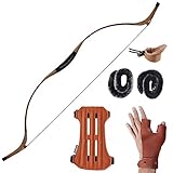 Huntingdoor Handmade Recurve Archery Bow Hunting Longbow Mongolian Traditional Horsebow 30-60LBS (30)