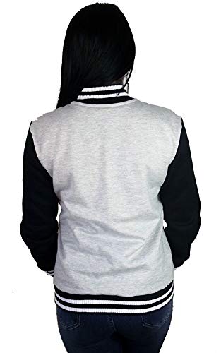 Jaqueta College Moletom Feminina Mescla