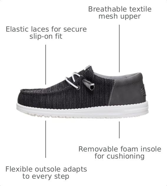 Image of HEYDUDE Wally Amazon Exclusive Styles, Men's Shoes, Men's Slip-on Loafers, Comfortable & Light-Weight