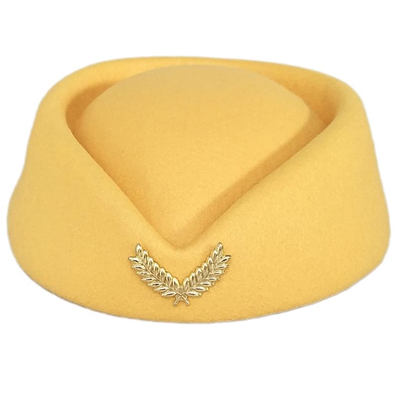 LamalaStewardess Hat For Costume Cosplay Costume Accessories Corporate Uniform Fascinator Base For Live-streaming Cosplay