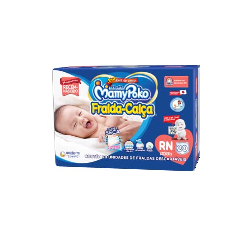 Fralda-Calça MamyPoko Tamanho RN, 20 unidades