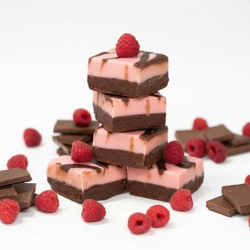 Valley Fudge, Raspberry Chocolate Swirl, Fresh Artisan Fudge, Real Butter, Gourmet Candy, Half Pound Package