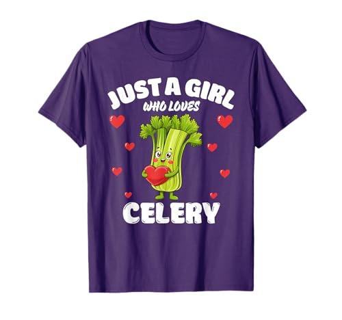 Just A Girl Who Loves Celery, Celery Lover T-Shirt