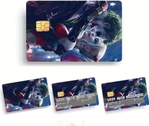 credit card skin,Debit card stickers,For keys, debit cards, credit cards, bank cards 4-piece set,Movie character stickers (A)
