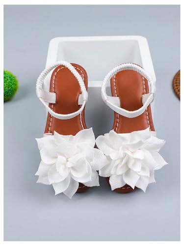 GORGLITTER Girl's Flower Sandals Strappy Cute Open Toe Dress Sandals4