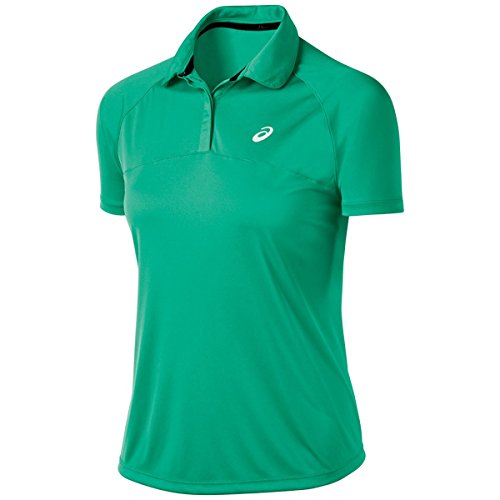 ASICS Women's Club Short Sleeve Polo, Cool Mint, X-Small