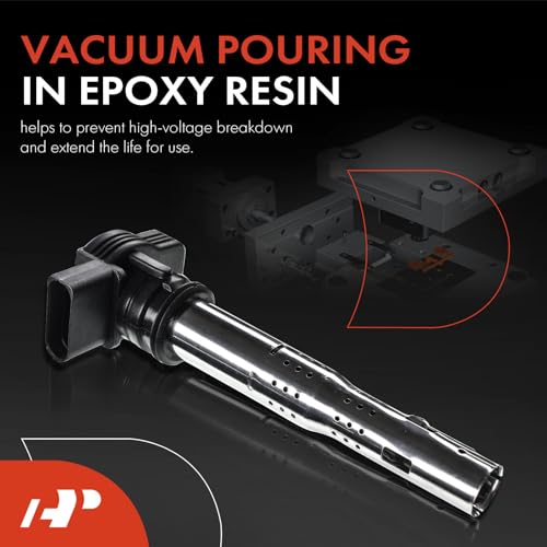 A-Premium Ignition Coil Packs Compatible with Audi & Volkswagen Vehicles - A3 2006-2013, A4 2005-2016, A5 A6 Q3 TT Quattro allroad Beetle Golf Jetta Passat Tiguan Eos, 1.8L 2.0L 4.2L, Set of 4 by A-Premium - Image 3