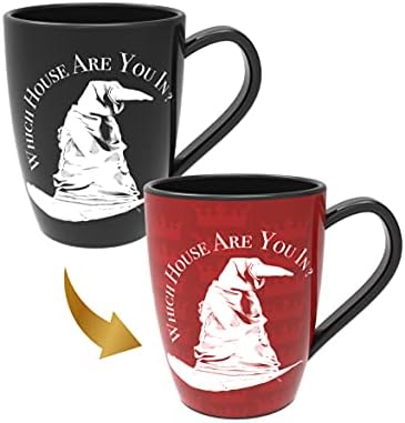 Harry Potter Sorting Hat Mug - Gryffindor | Heat Reveals The Hidden Hogwarts House | Thermal Pattern Change