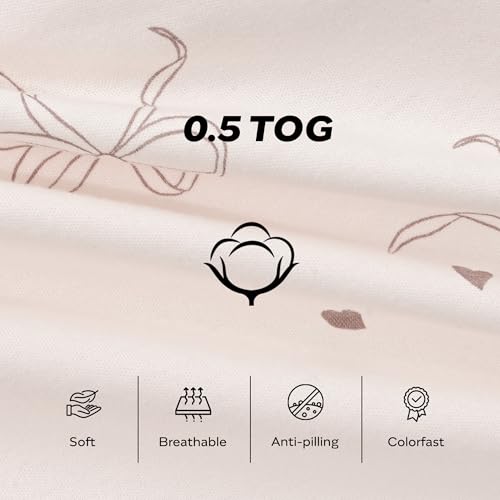 Image of JELLYMONI Baby Sleep Sack 0-6M, 0.5 TOG, 100% Cotton Wearable Blanket | 3 Pack, Soft Cotton Fabric, Breathable Lightweight Sleeveless Sleep Sack, Pre-Shrunk, 2-Way Zipper