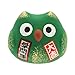 Kotobuki Fukuro Owl Charm Gakumon-un Collectible Figurine, Academic Achievement, Green