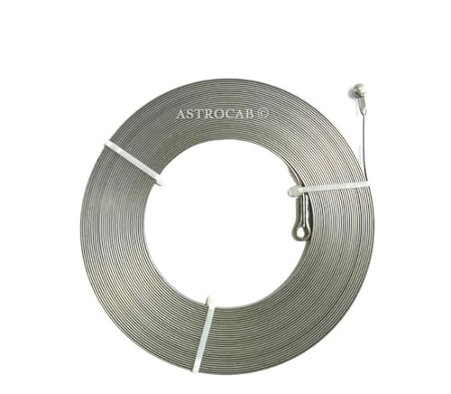 Image of ASTROCAB Steel Alloy 10 Mtr Heavy Black Wire Puller Cable Fish Tape with Spring Action