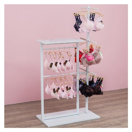 Étagère combinée pour magasin de vêtements et présentoir de lingerie pour aménagement chic
