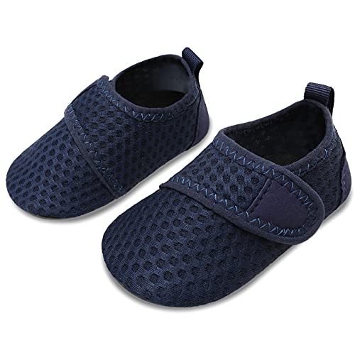 L-RUN Newborn Pool Sandals for Boys Infant Swim Shoes Navy 12-18 Months=EU19-20 - Thumbnail 2