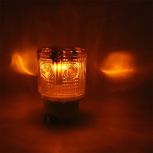 Aolyty Solar Strobe Warning Light 360 Degree Super Bright Waterproof IP48 for Construction Traffic Dock Marine Light Control Flashing (Yellow) - Thumbnail 5