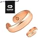 Copper Ring for Arthritis by Copper Compression -99.9% Pure Copper + Magnetic Therapy Relief Ring for Men + Women. Magnet Therapy Jewelry Rings for Arthritis, Carpal Tunnel, Fingers, Thumb, Hands L-XL