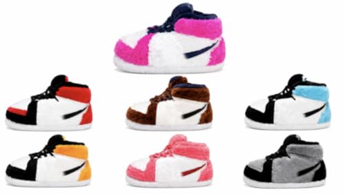 Image of Warm Furry Sneakers Slipper Comfy House Shoes Winter Plush Fuzzy Slipper Shoes For Women Men One Size Fits Most Fluffy Slides For Indoor Outdoor Bigfoot Gifts Houseshoes