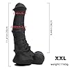 Jixaxe Realistischer Pferd Dildo 6 Größe XL XXL Riesen Animal Horse Dildo Riesige Tier Pferde Dildo Big Penis Große Anal Dildo Silikon Super Lang Analdildo Sexspielzeug Für Frauen Männer (XXL) #1